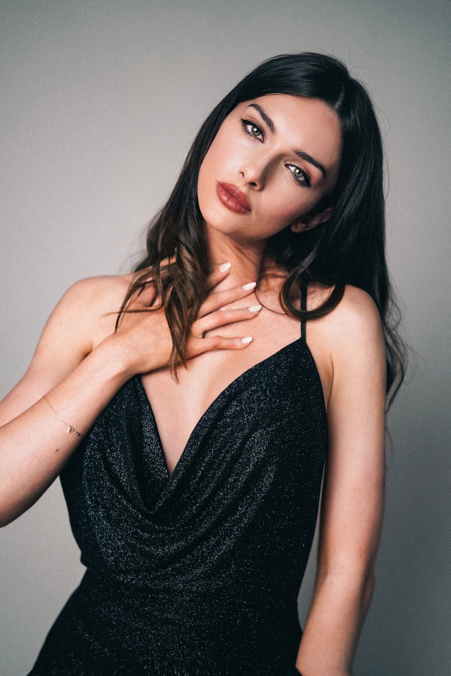 Glitter Black Dress