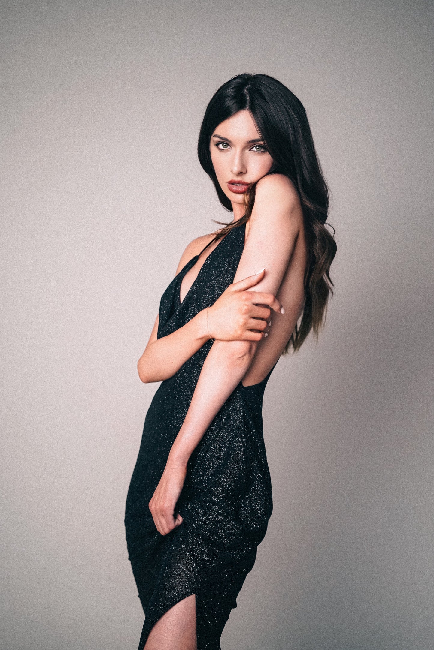 Glitter Black Dress