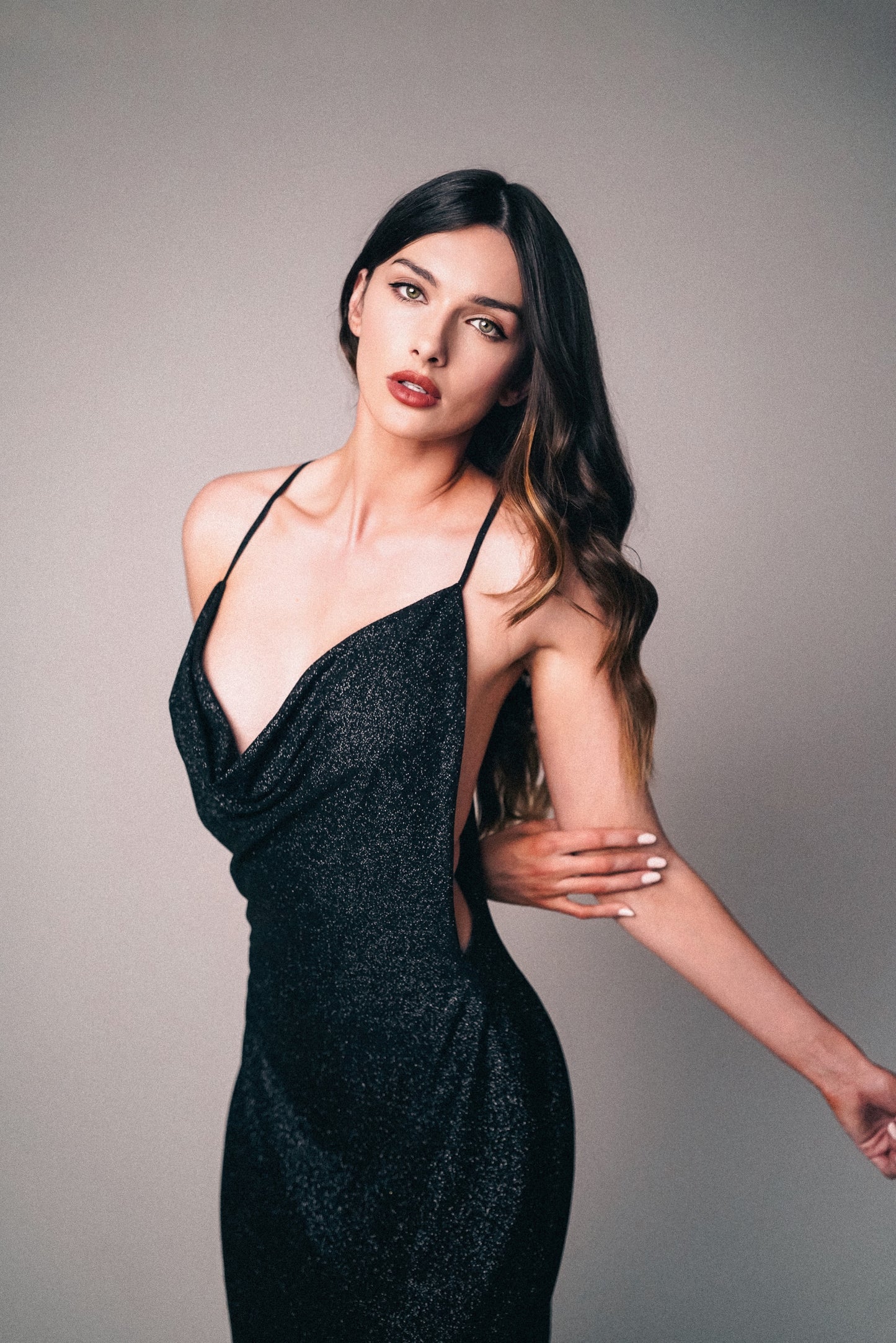 Glitter Black Dress
