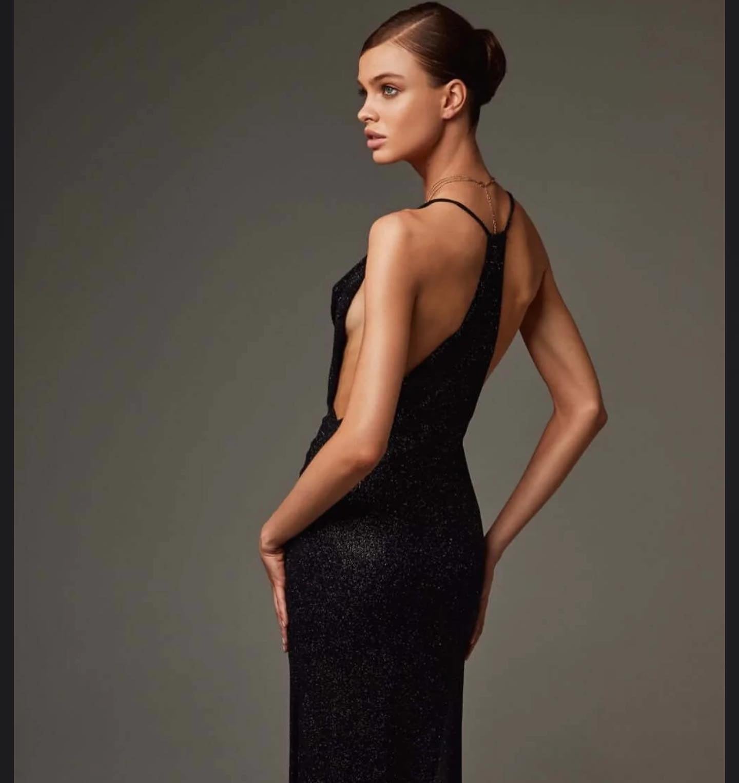 Glitter Black Dress